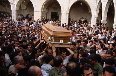 Bachir funeral Funeral de Bachir Gemayel