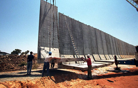 Muro em construção